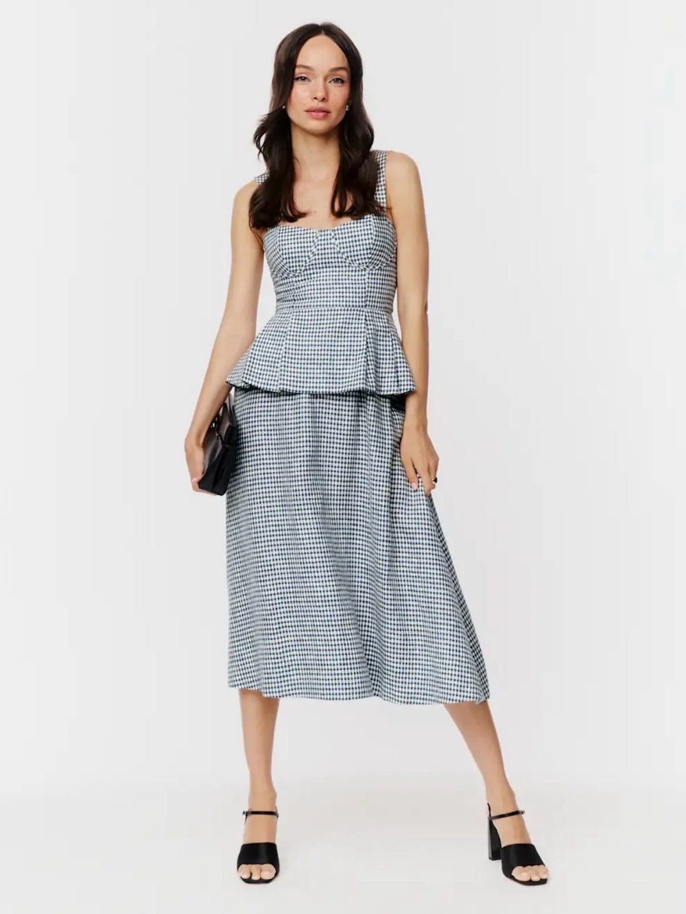 NWOT Reformation Misty Linen Two Piece Grey - Size 8 - NEVER WORN
